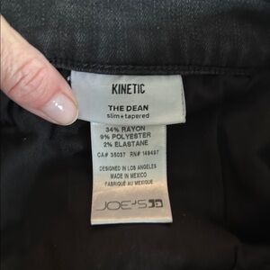 Joe's Jeans Kinetic Black Slim Tapered Pants